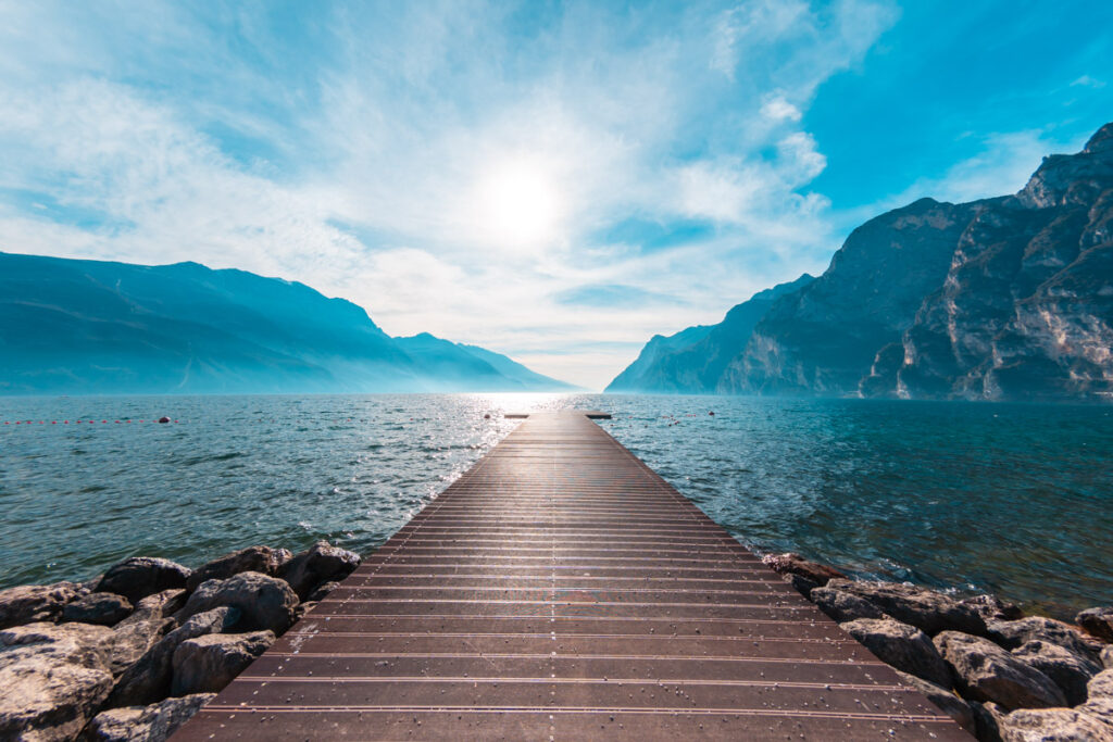 Leinwand Gardasee 4 – Leinwand von Hennen Arts