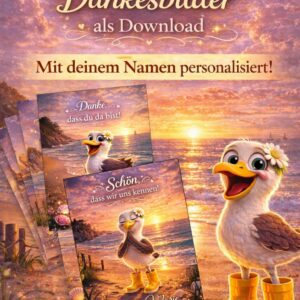 10 personalisierte Gruß- & Dankesbilder (Download)